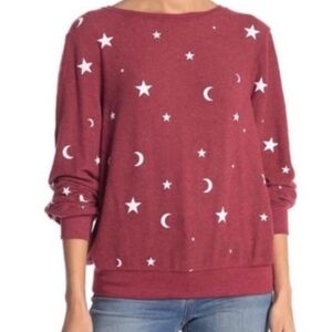 Wildfox Essential Moon and Stars Sweatshirt